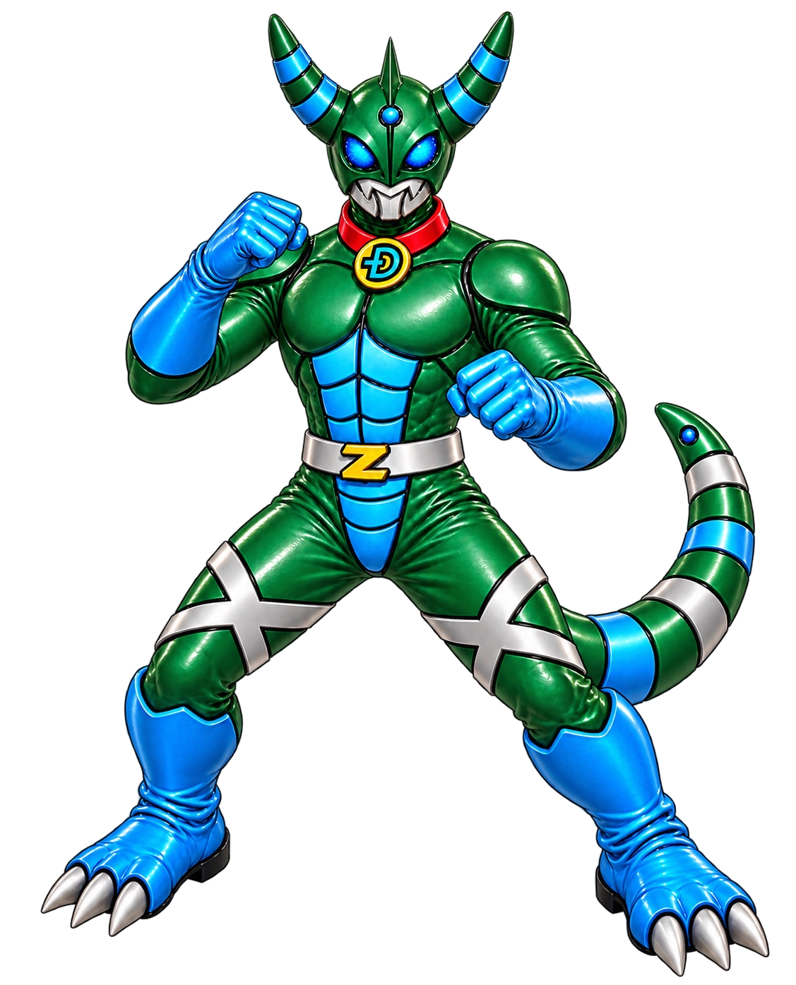 角と尻尾を持つドラゴンマンZ